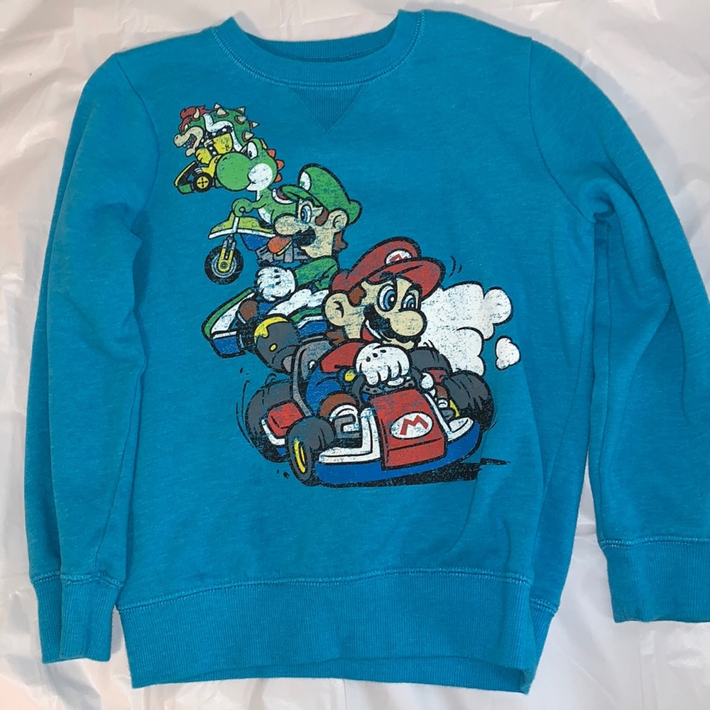 Mario Cart sweatshirt soft fleece